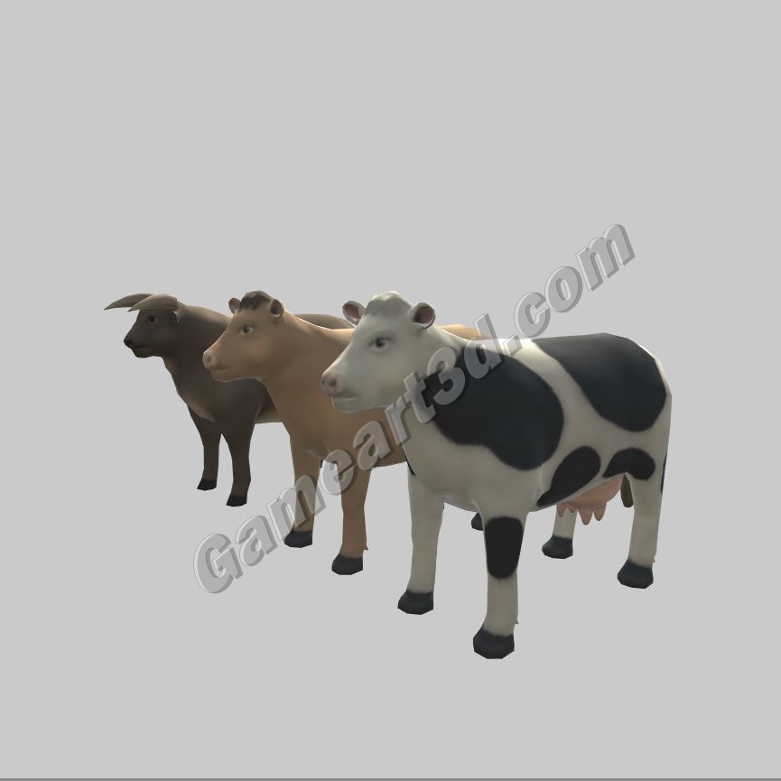 Farm Animals 3D Models